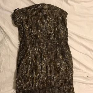 Bebe gold dress